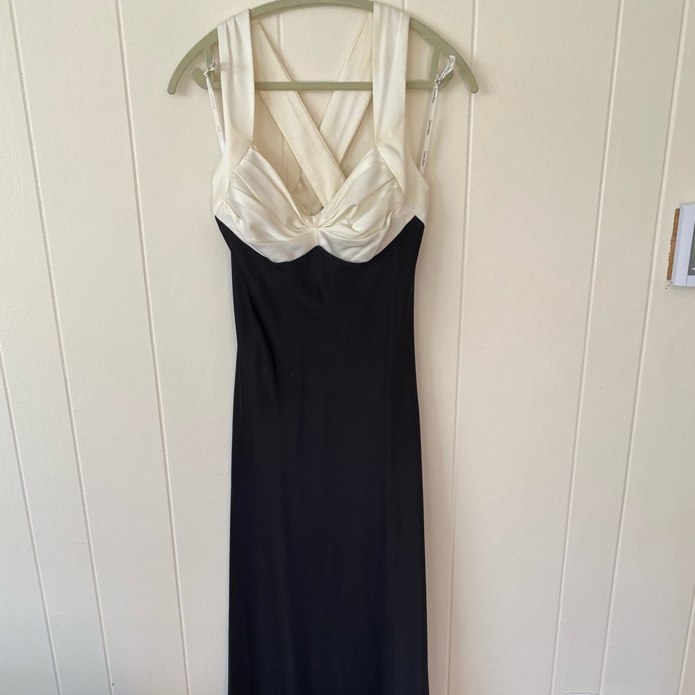 Calvin Klein Black and White gown
